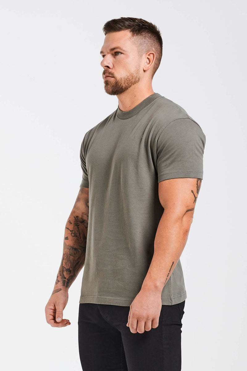 PREMIUM BASICS T-SHIRT (NO LOGO) - CHARCOAL GREY