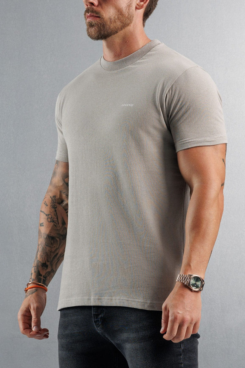 PREMIUM BASICS T-SHIRT - CONCRETE