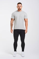 PREMIUM BASICS T-SHIRT - GREY MARL