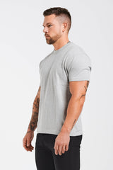 PREMIUM BASICS T-SHIRT (NO LOGO) - GREY MARL