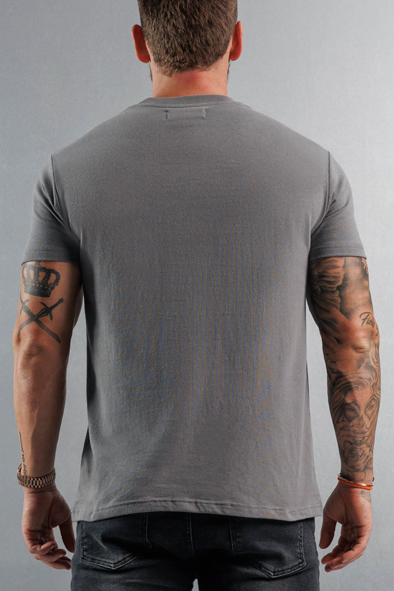 PREMIUM BASICS T-SHIRT - GUNMETAL GREY
