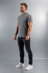 PREMIUM BASICS T-SHIRT - GUNMETAL GREY