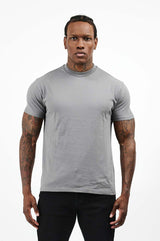 PREMIUM BASICS T-SHIRT (NO LOGO) - GUNMETAL GREY