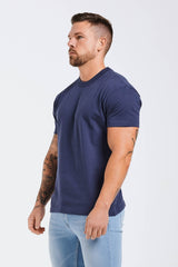 PREMIUM BASICS T-SHIRT (NO LOGO) - INDIGO NAVY