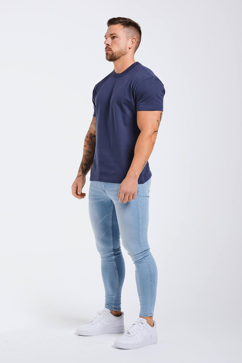 PREMIUM BASICS T-SHIRT (NO LOGO) - INDIGO NAVY