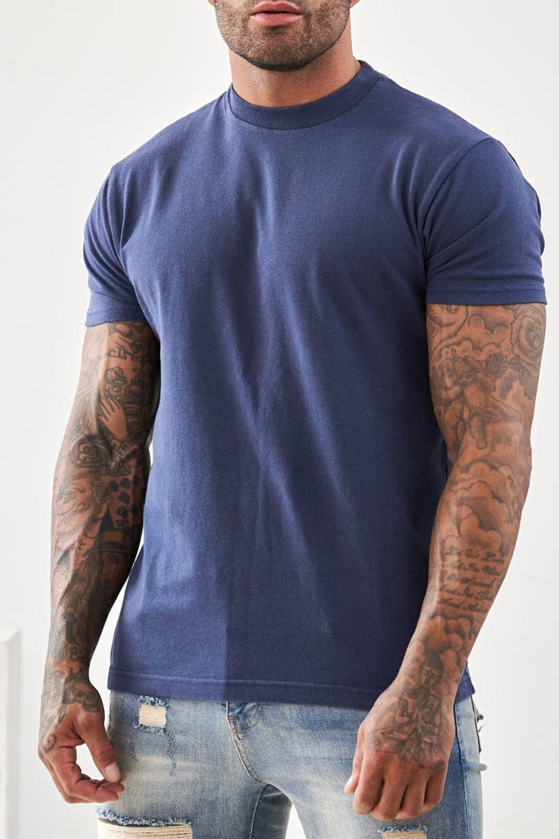 PREMIUM BASICS T-SHIRT (NO LOGO) - INDIGO NAVY