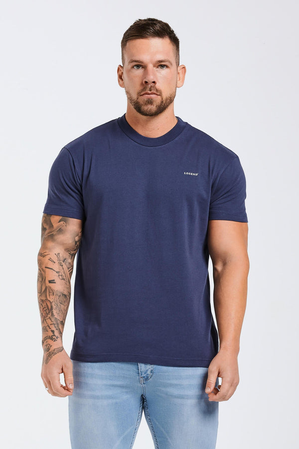 PREMIUM BASICS T-SHIRT (NO LOGO) - INDIGO NAVY
