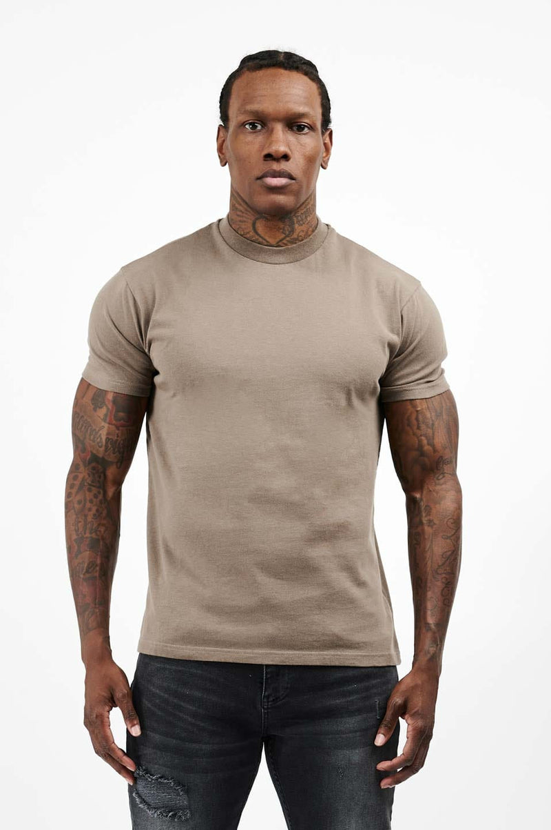 PREMIUM BASICS T-SHIRT (NO LOGO) - MOCHA