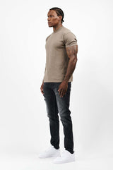 PREMIUM BASICS T-SHIRT (NO LOGO) - MOCHA