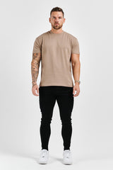 PREMIUM BASICS T-SHIRT - TAUPE
