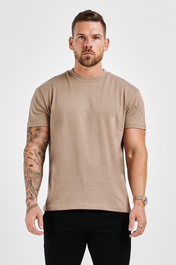 PREMIUM BASICS T-SHIRT (NO LOGO) - TAUPE