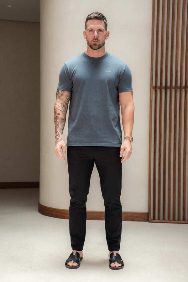 PREMIUM BASICS T-SHIRT - VINTAGE INDIGO