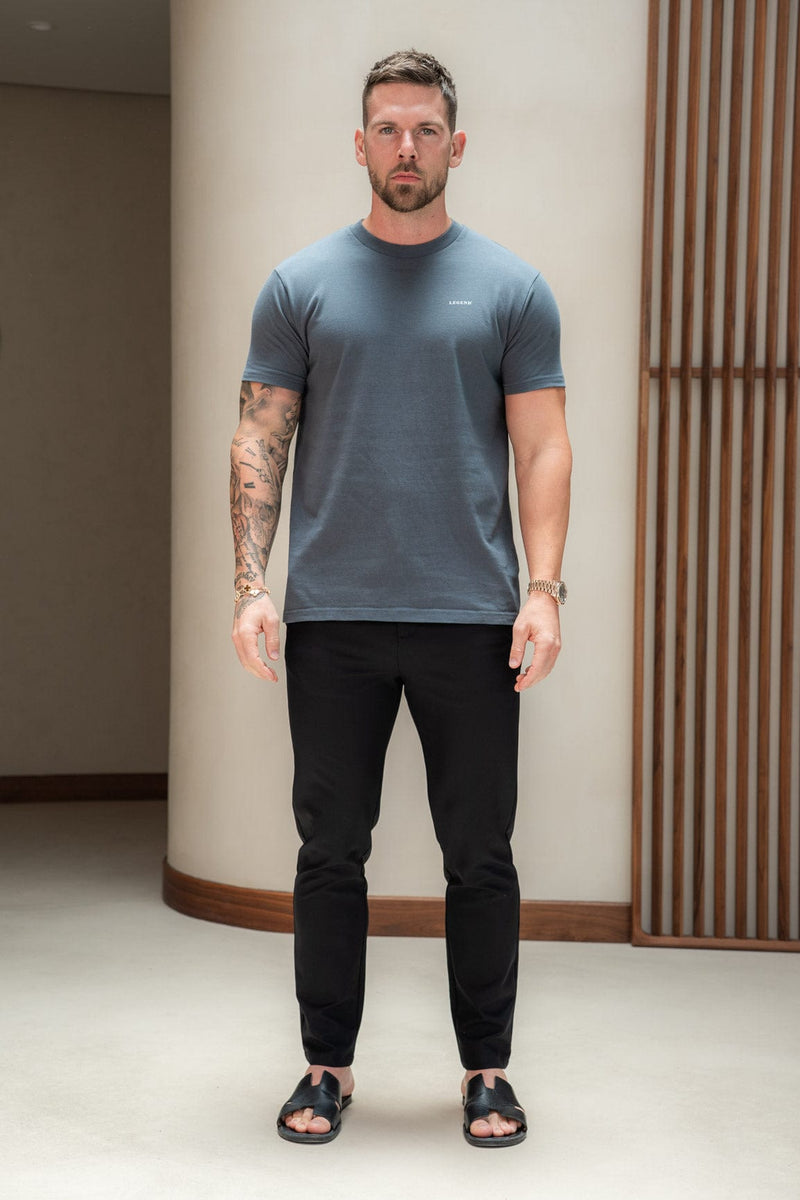 PREMIUM BASICS T-SHIRT - VINTAGE INDIGO