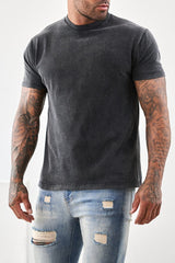 PREMIUM BASICS T-SHIRT (NO LOGO) - WASHED GREY