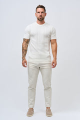 TEXTURED TEE - WHITE