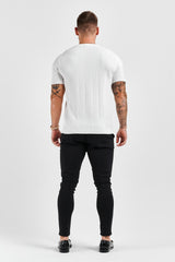 TEXTURED TEE - WHITE