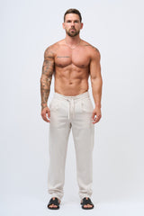 TWIN SET TROUSER - ECRU
