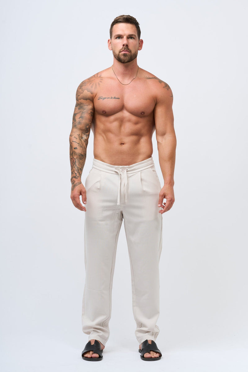 TWIN SET TROUSER - ECRU