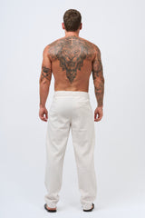 TWIN SET TROUSER - ECRU