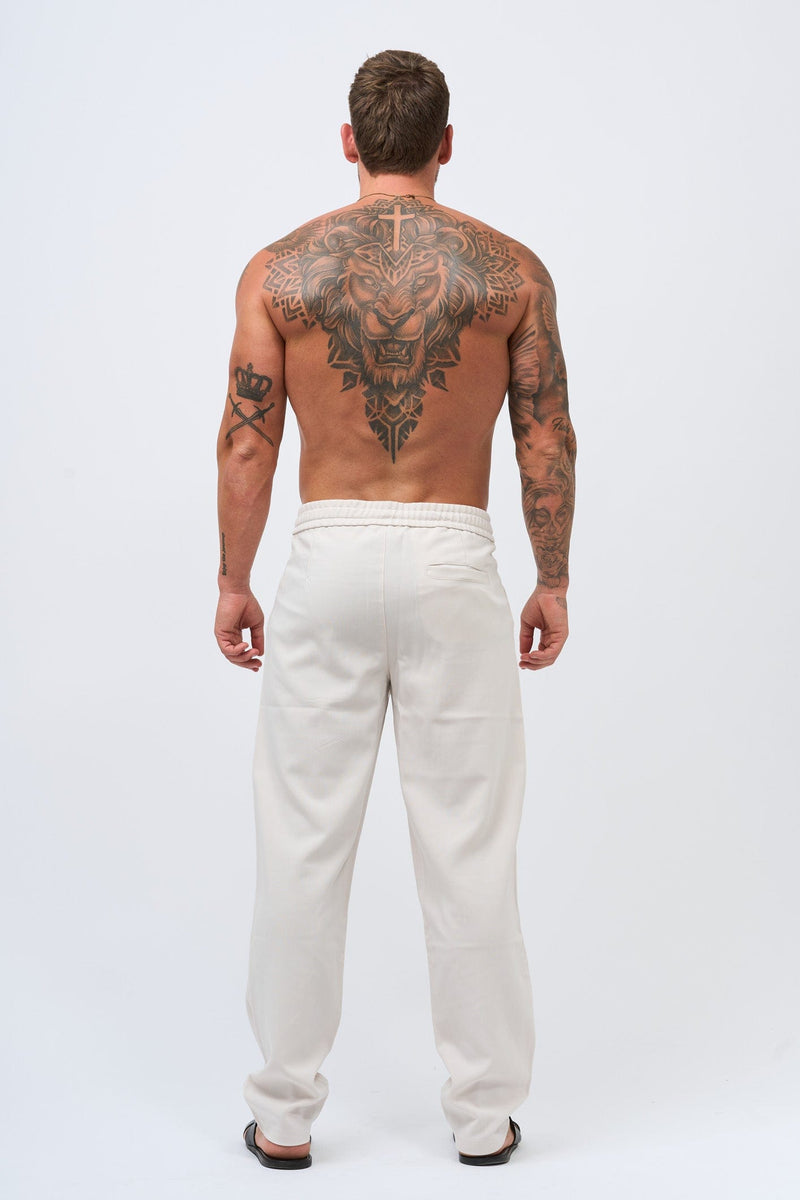 TWIN SET TROUSER - ECRU