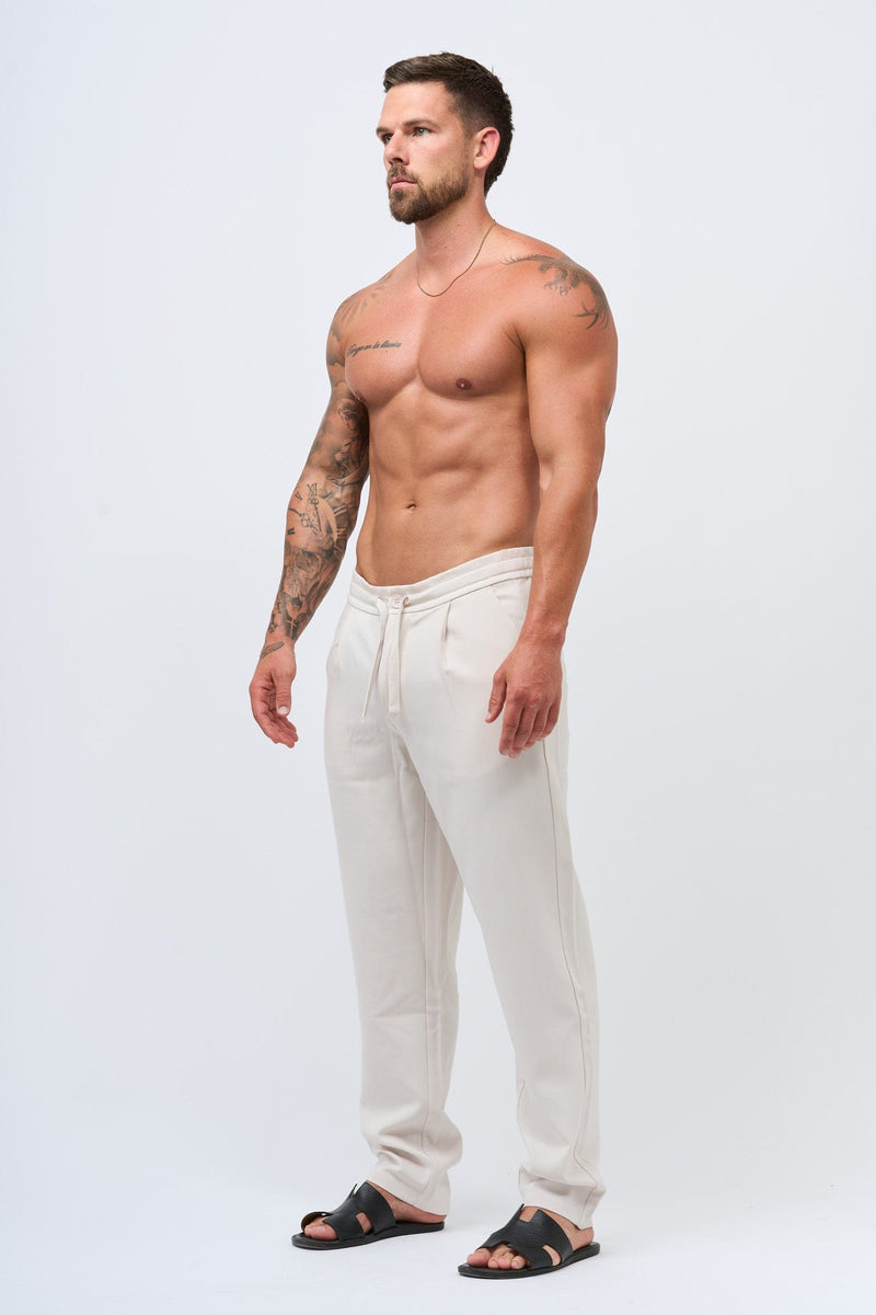 TWIN SET TROUSER - ECRU