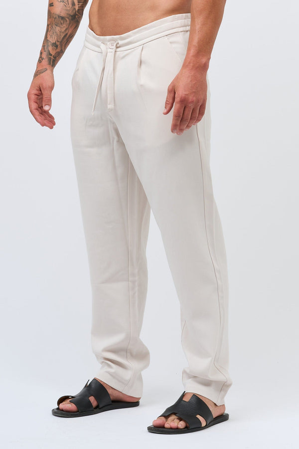 TWIN SET TROUSER - ECRU