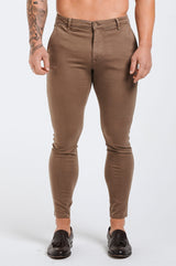 SPRAY-ON STRETCH CHINO - TAUPE