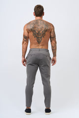 STRETCH WOVEN TROUSER - GREY