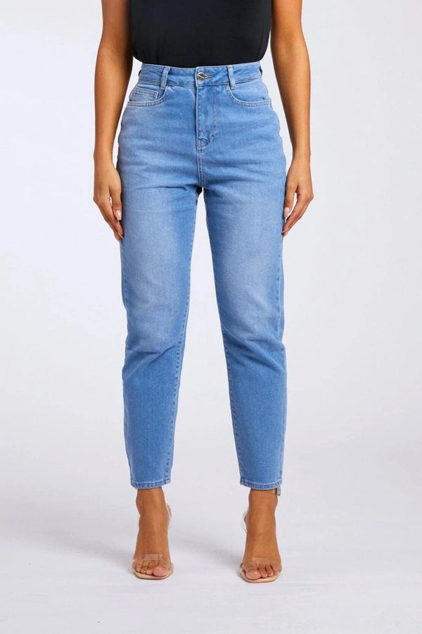 MOM JEANS - VINTAGE BLUE WASH