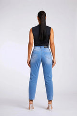 MOM JEANS - VINTAGE BLUE WASH